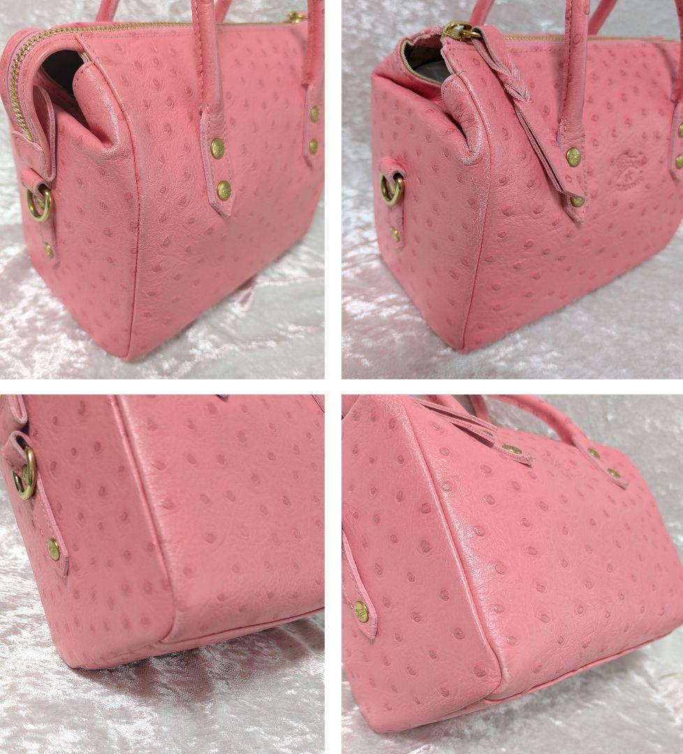 お値引可/イルビゾンテ/ボストンバッグ/ピンク