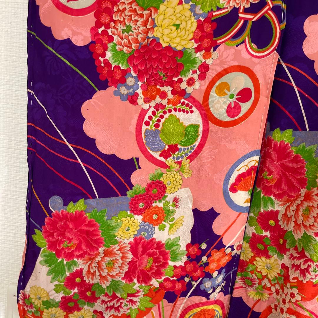 大正ロマン　七五三 アンティーク　着物　レトロ