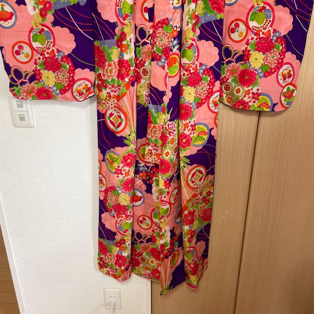 大正ロマン　七五三 アンティーク　着物　レトロ