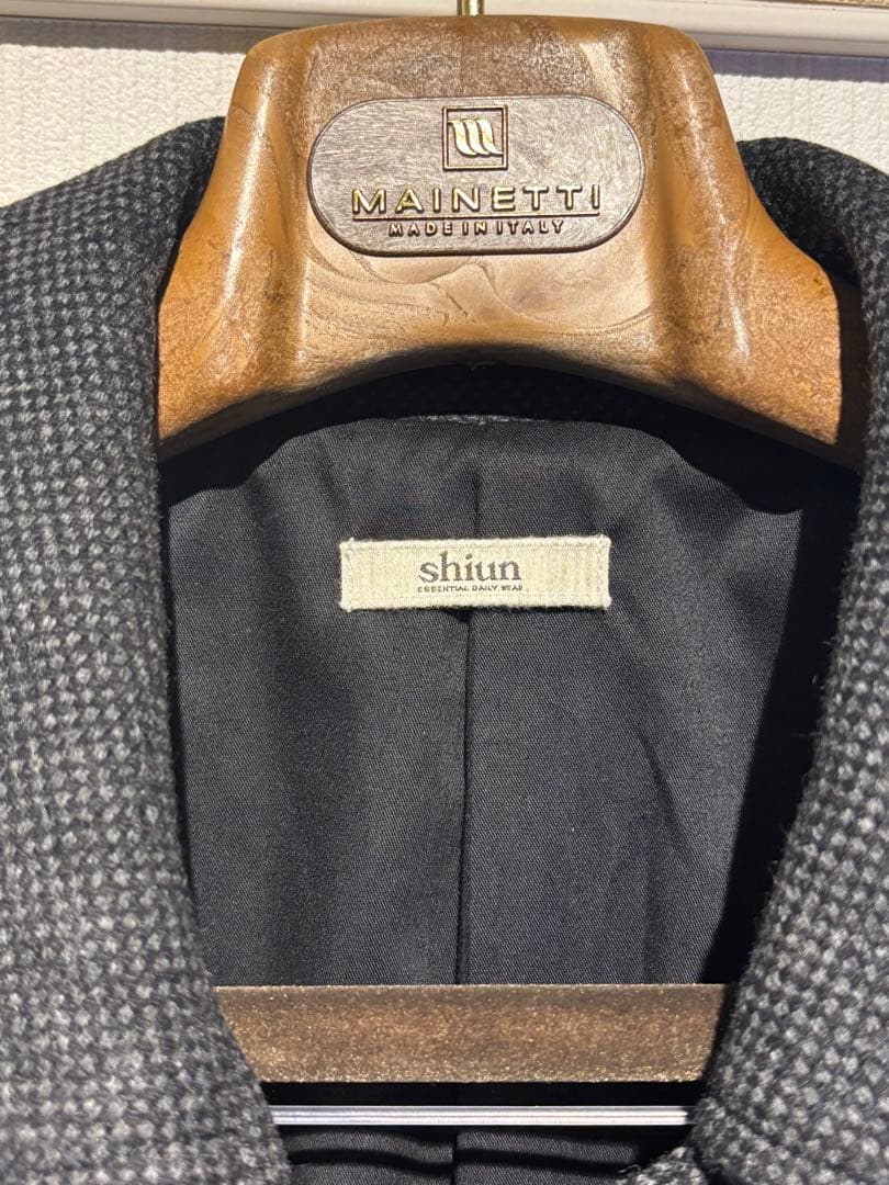 shiun LONG SOUTIEN COLLAR COAT S シウン わむう