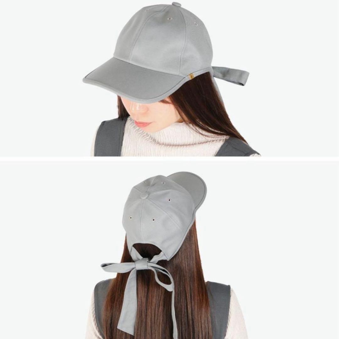 新品 カシラ リボンキャップ ホワイト