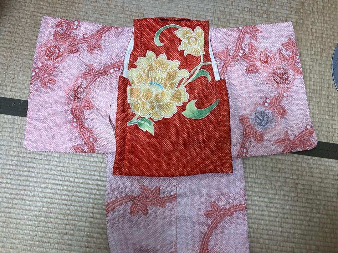 藤娘きぬたや被布　3歳祝い着