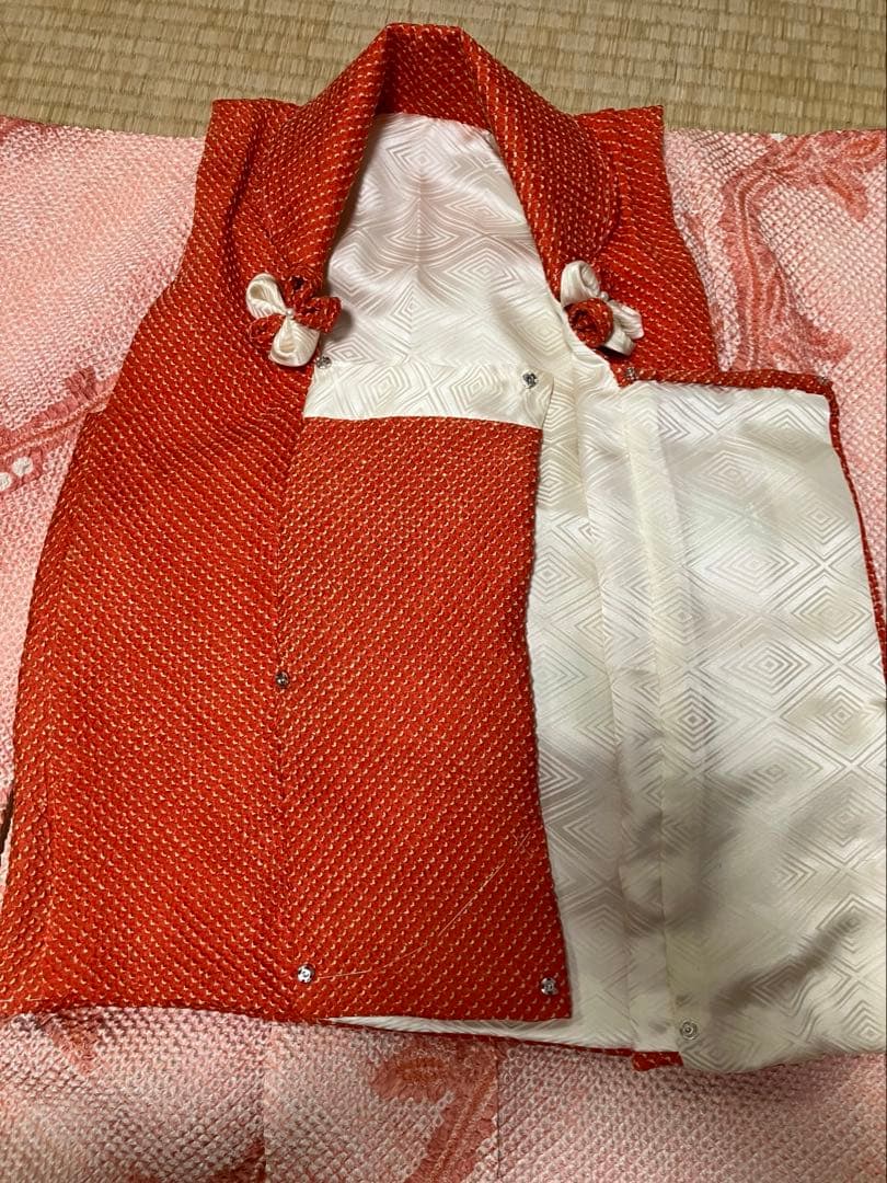 藤娘きぬたや被布　3歳祝い着