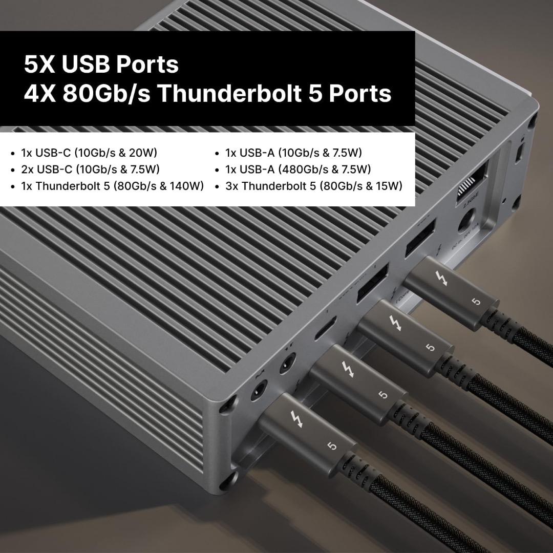 【正規品】CalDigit Thunderbolt5ドッキングステーションTS5