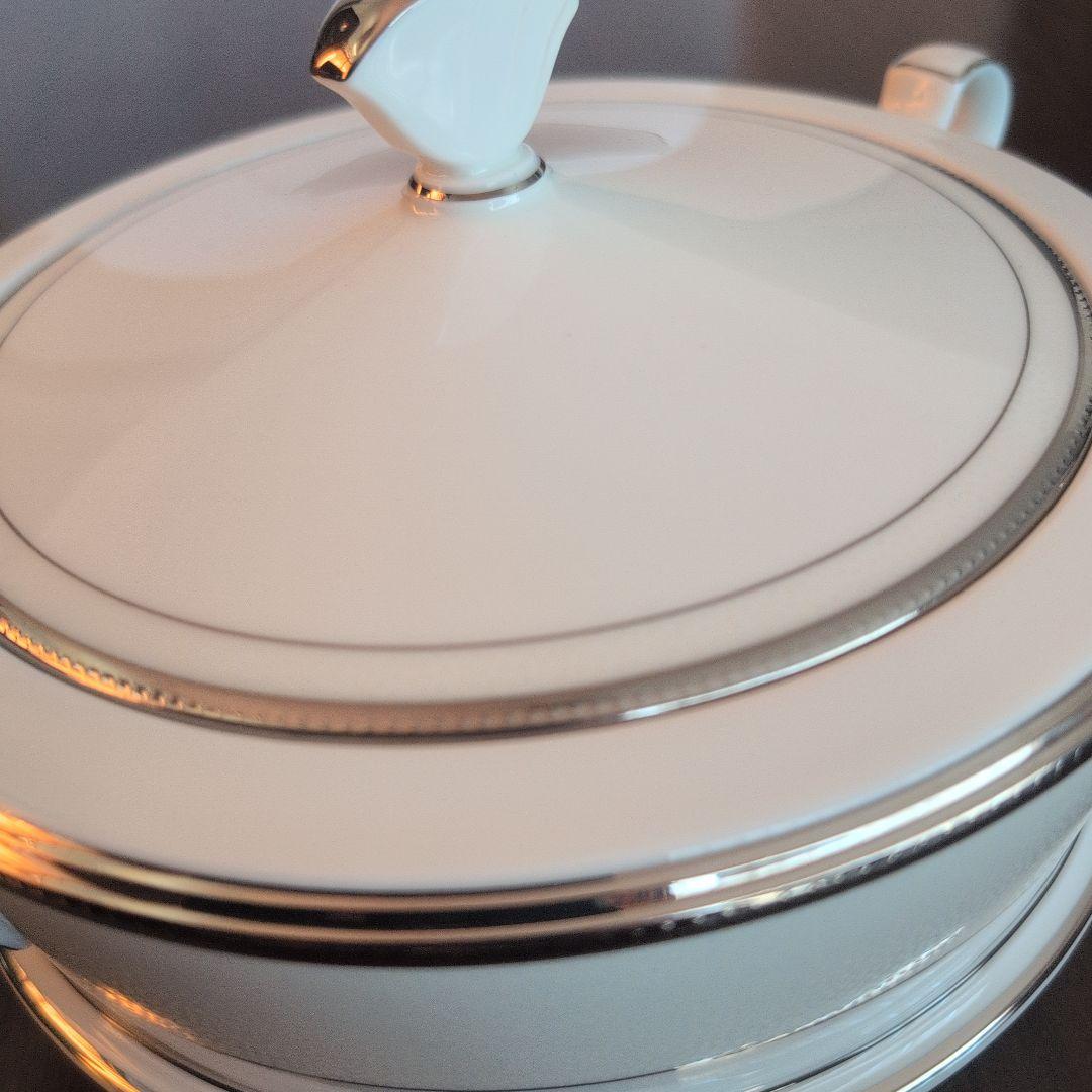 ノリタケ　4811 シャンパンパールズ　スープボウル　シチュー　シルバー