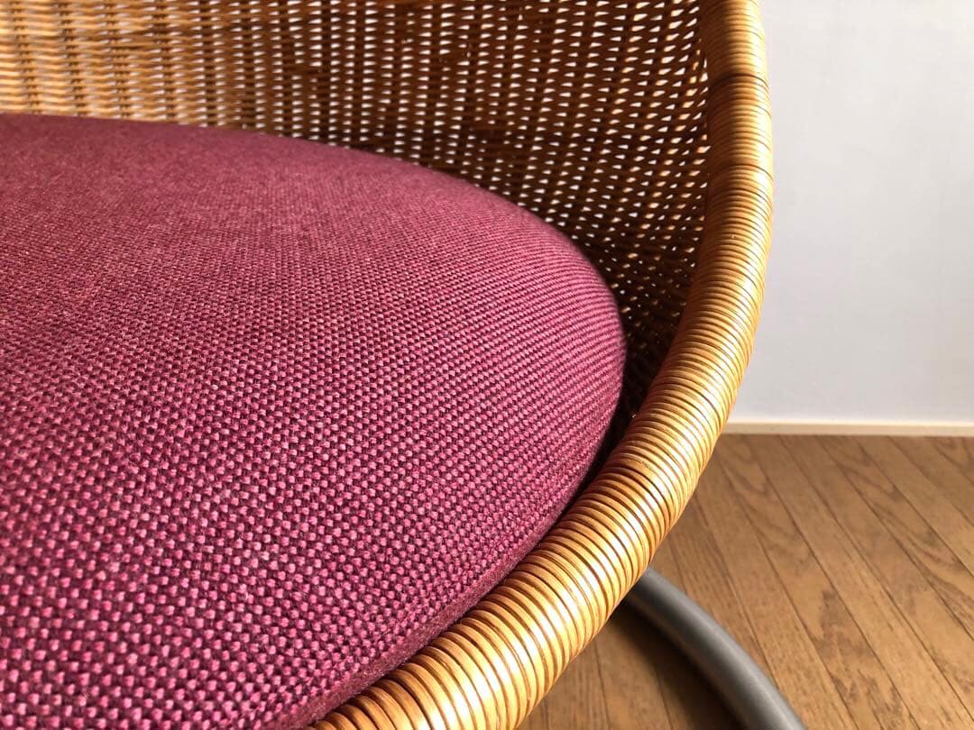 名作 ヤマカワラタン製 ナナディッツェル ハンギングエッグチェア 北欧 デザイン