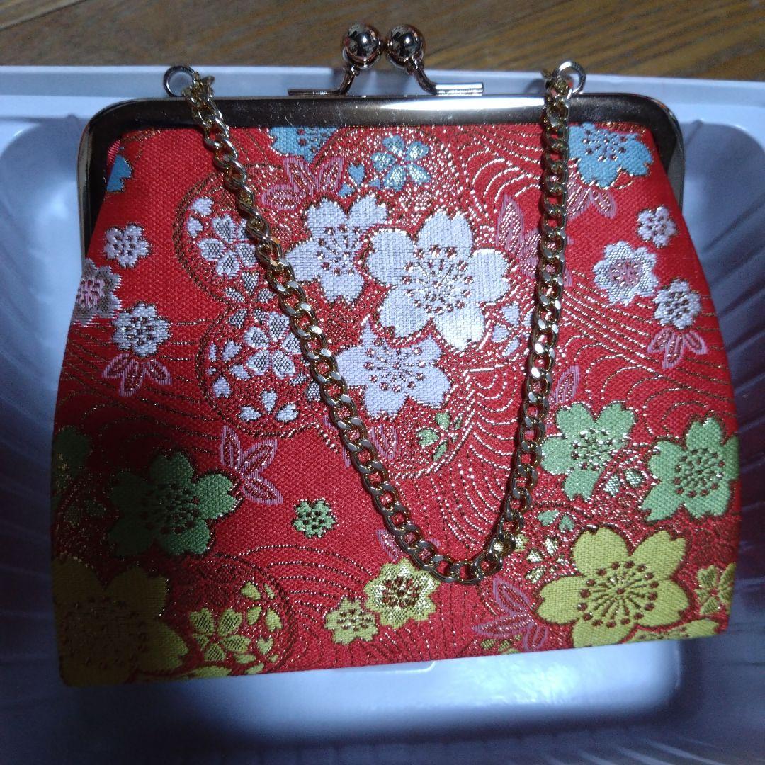 美品★七歳★帯バッグ草履はこせこ小物セット★桜柄