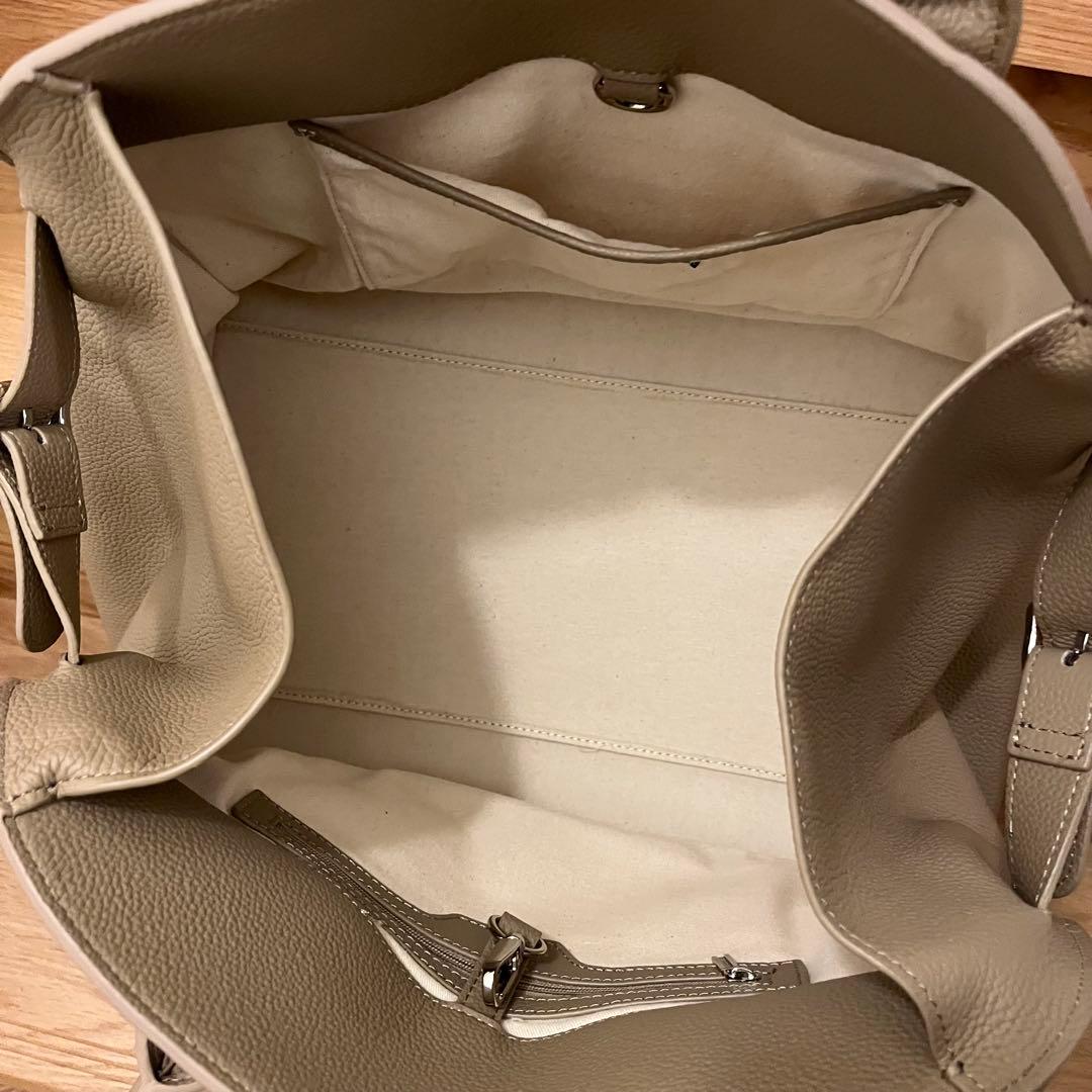 jistory レザーボストンバッグ ベージュ