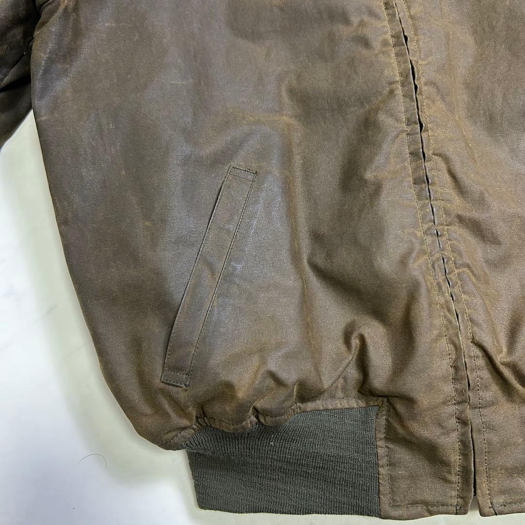 【USA製】ポロラルフローレン オイルド スイングトップ コーデュロイ襟 M