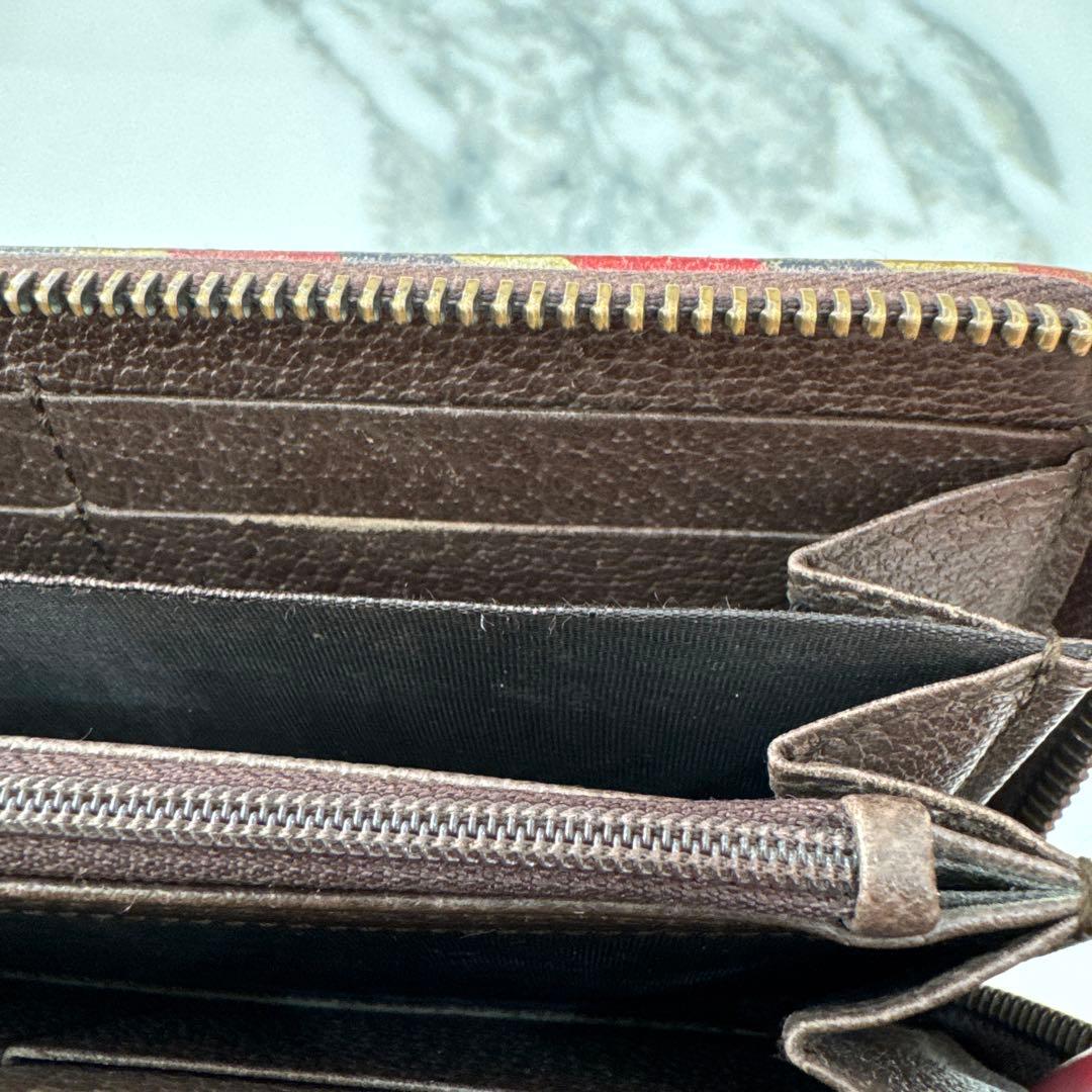 GUCCI スプリームクーリエ.ラウンドジッピータイガー.長財布