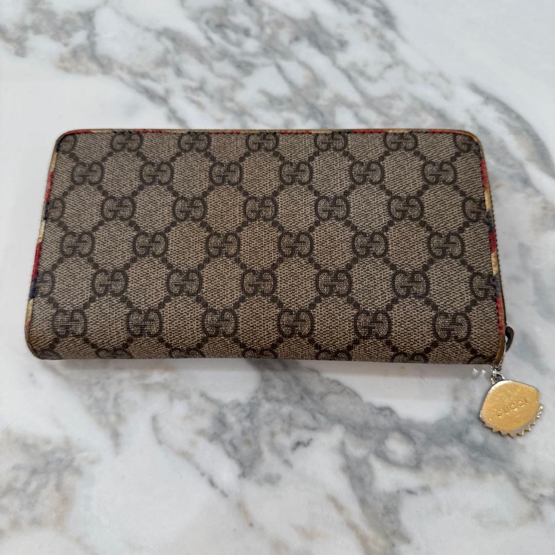 GUCCI スプリームクーリエ.ラウンドジッピータイガー.長財布