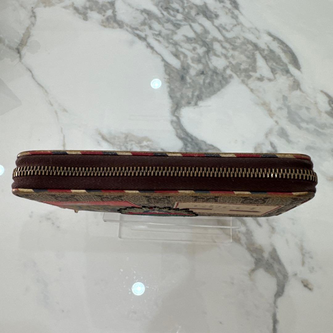 GUCCI スプリームクーリエ.ラウンドジッピータイガー.長財布