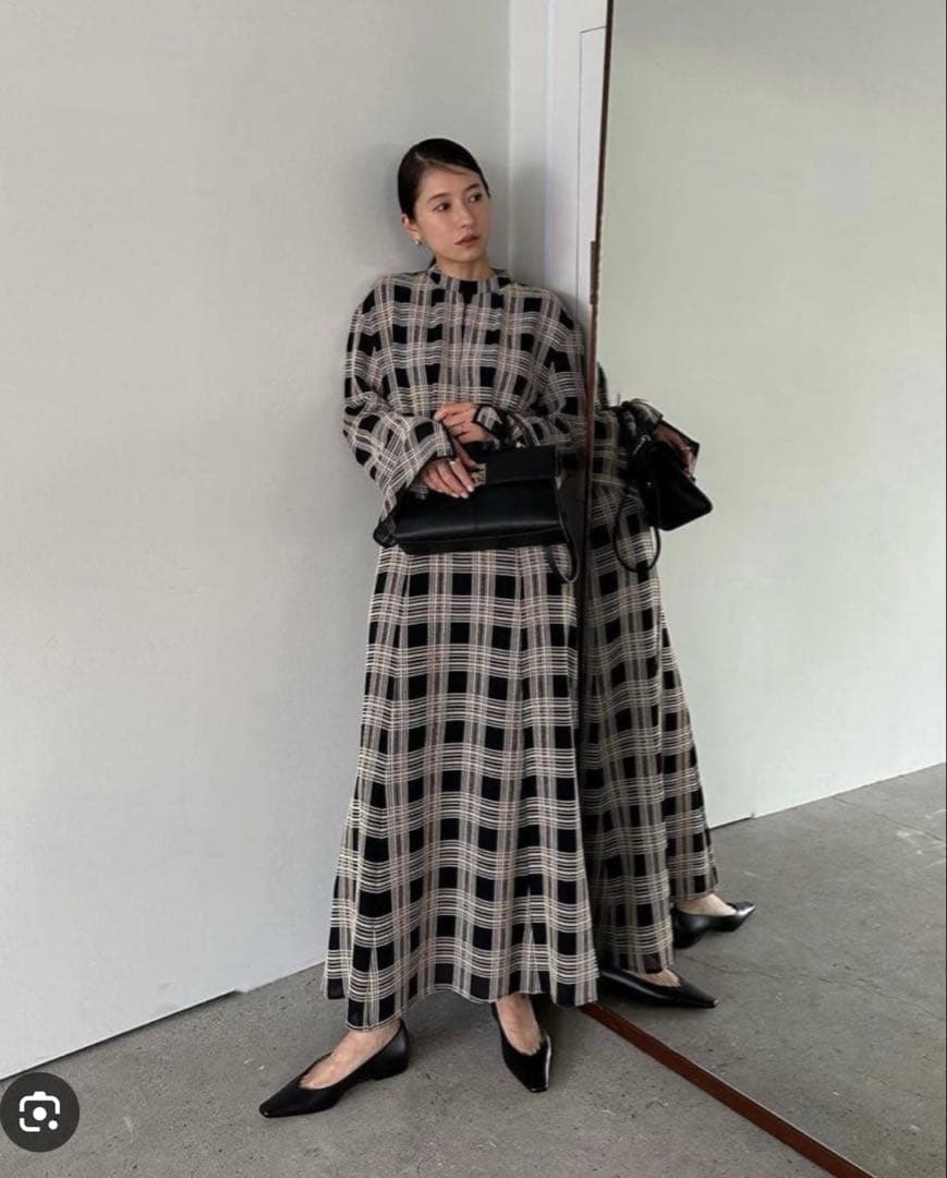CLANE チェックワンピース