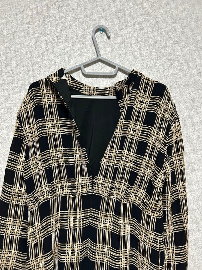 CLANE チェックワンピース