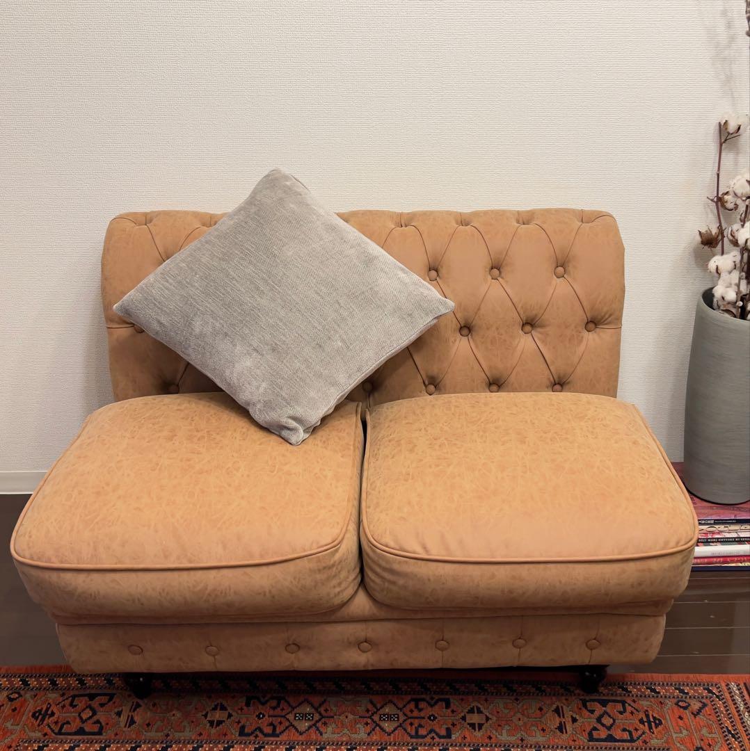 Vincent チェスターフィールド2シートソファ