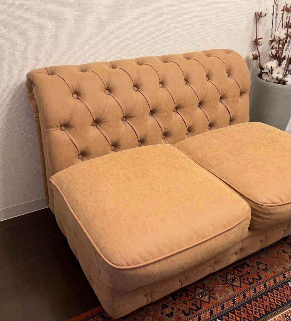 Vincent チェスターフィールド2シートソファ