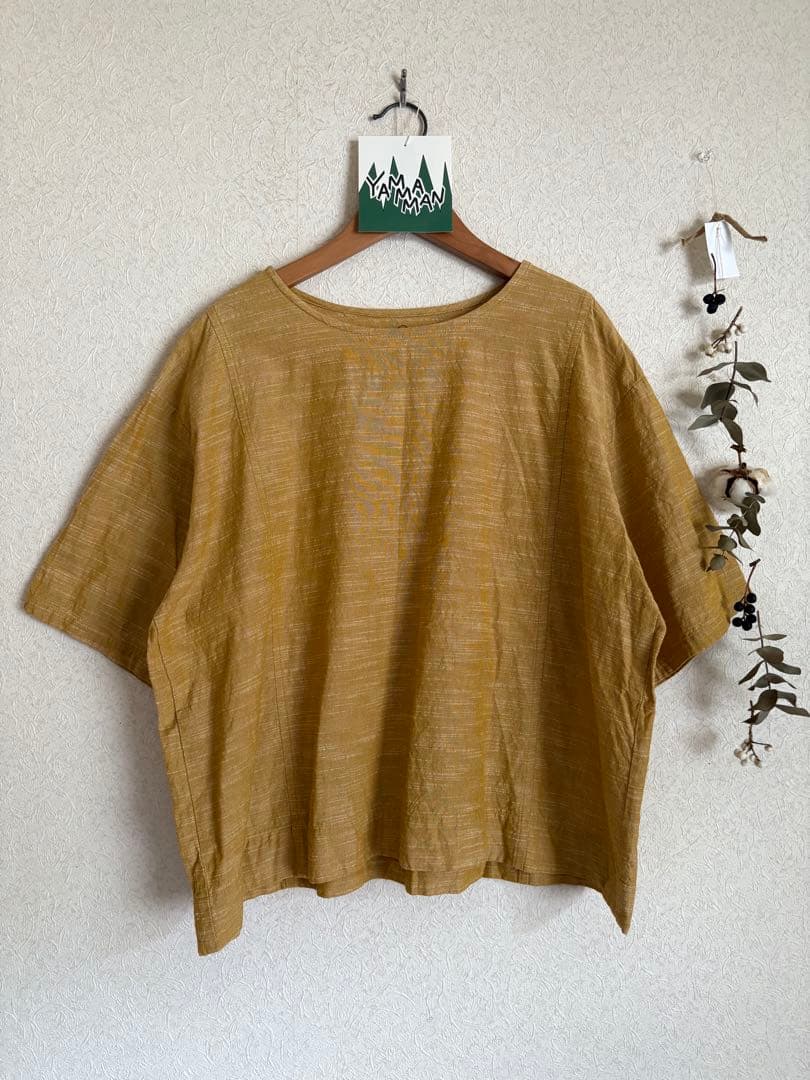 【極美品】YAMMAMAN ヤンマ産業　会津木綿Tシャツ