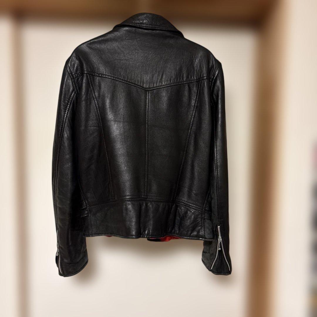 666死神タグ ダブルライダースジャケット
