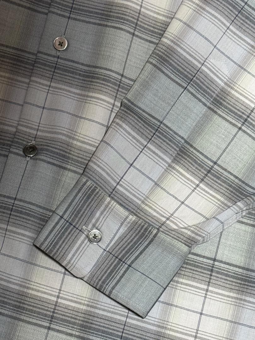 トップス AURALEE SUPER LIGHT WOOL CHECK SHIRT 5