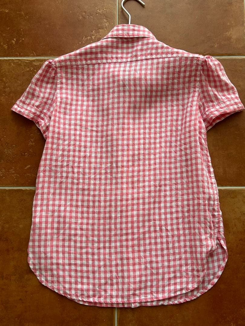 Polo Ralph Laurenポロラルフローレンリネンギンガムチェックシャツ