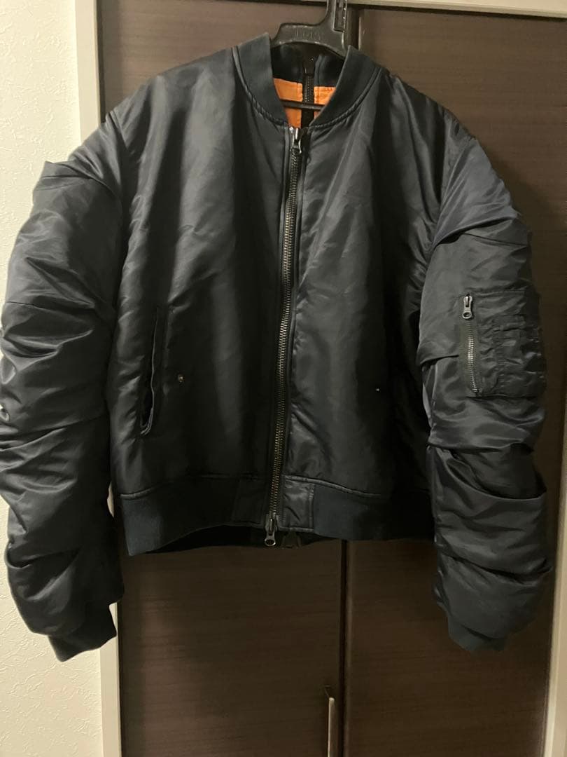 【平本蓮着用】AMNJX 27CIRCUS MA-1 黒オレンジ