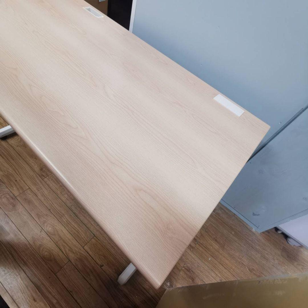 デスク 井上金庫 オフィスデスク 平机 幅1200mm 本体ホワイト PC机