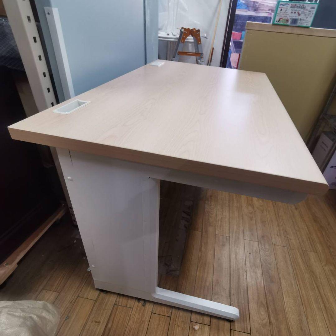 デスク 井上金庫 オフィスデスク 平机 幅1200mm 本体ホワイト PC机