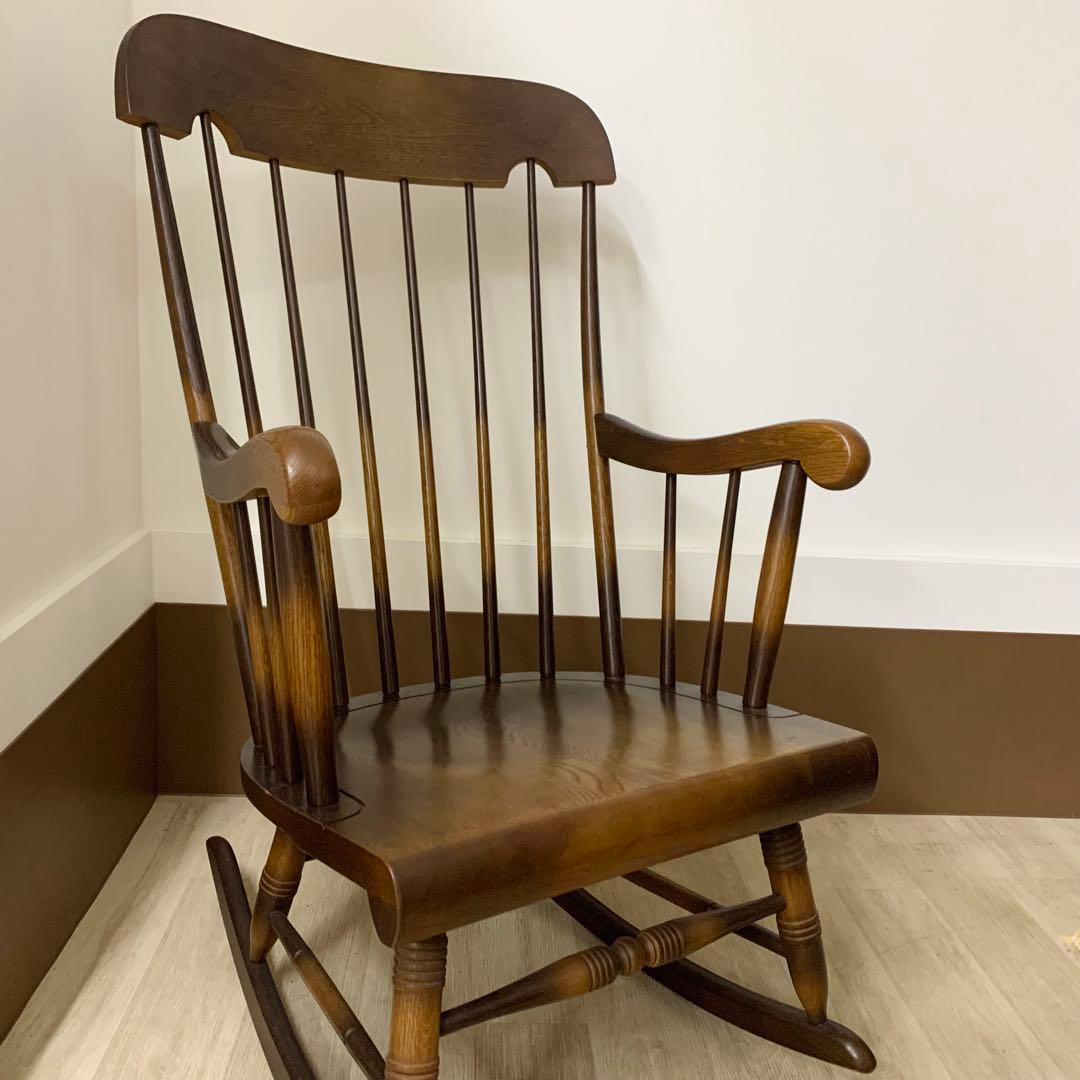 【美品】HIDA 飛騨産業 穂高 ロッキングチェア キツツキ