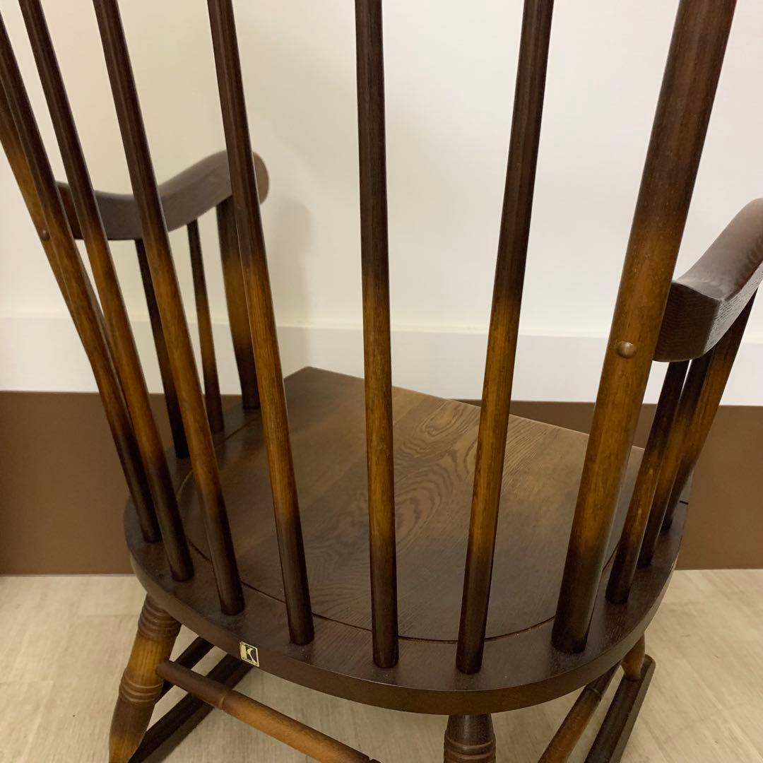 【美品】HIDA 飛騨産業 穂高 ロッキングチェア キツツキ