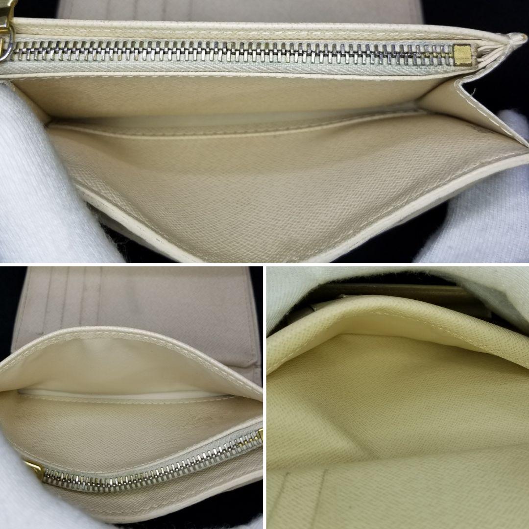 専用ルイヴィトン アズール ポルトフォイユ アレクサンドラ 三つ折り財布 ダミエ