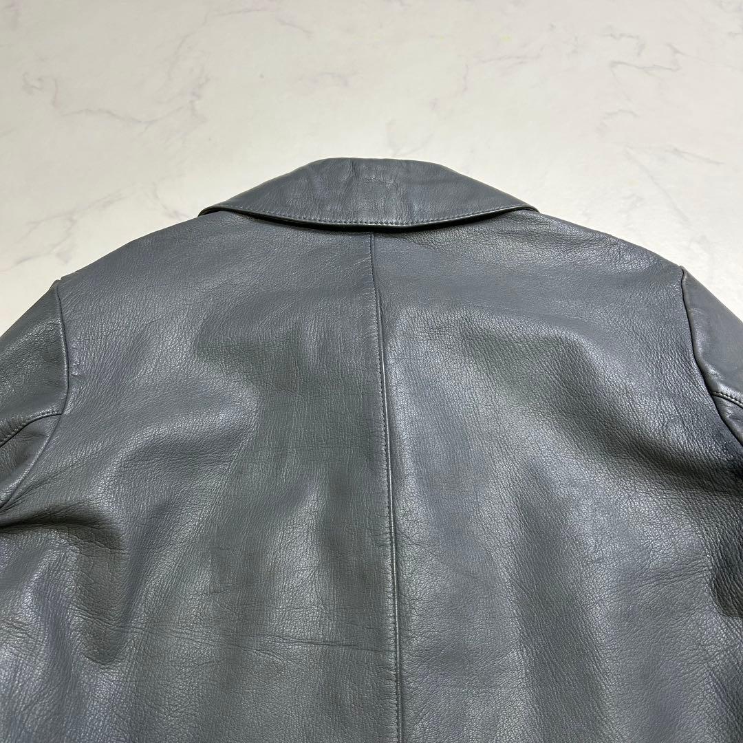 【70s】ドイツ軍 BM サブマリンジャケット レザージャケット グレー系