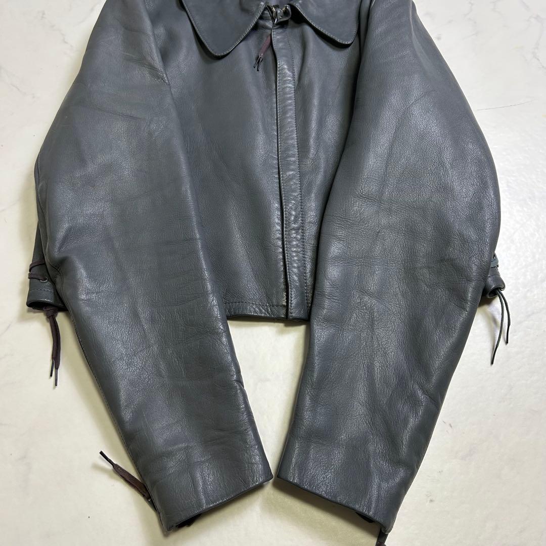 【70s】ドイツ軍 BM サブマリンジャケット レザージャケット グレー系