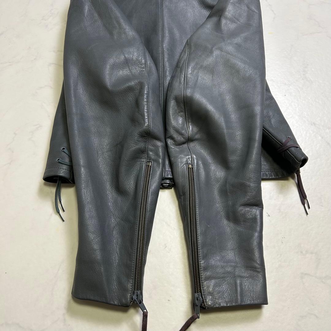【70s】ドイツ軍 BM サブマリンジャケット レザージャケット グレー系