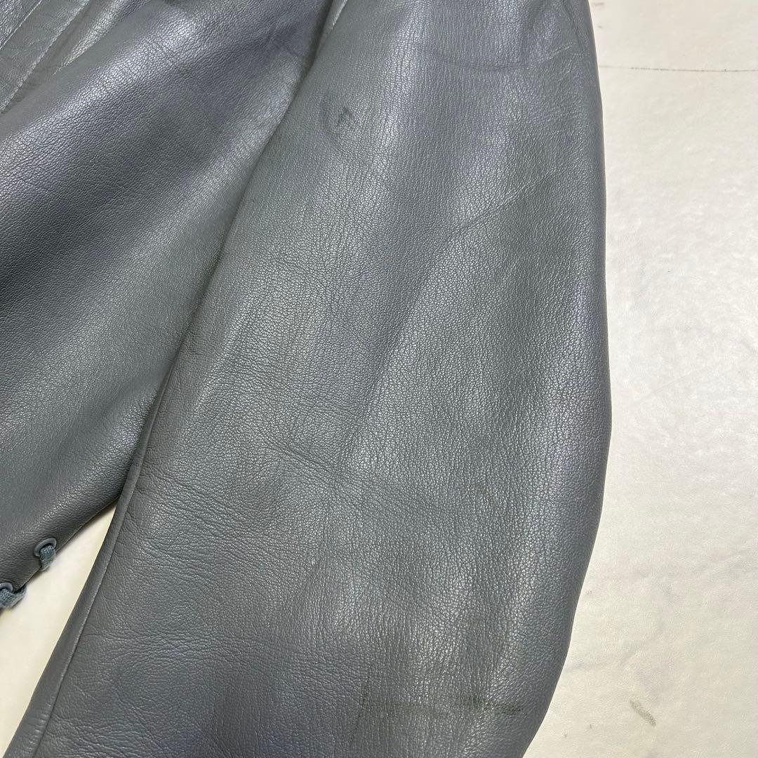 【70s】ドイツ軍 BM サブマリンジャケット レザージャケット グレー系