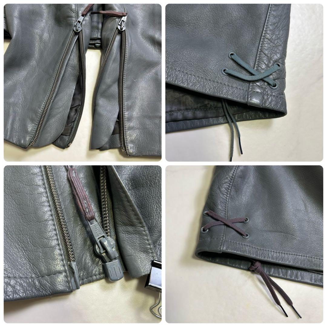 【70s】ドイツ軍 BM サブマリンジャケット レザージャケット グレー系