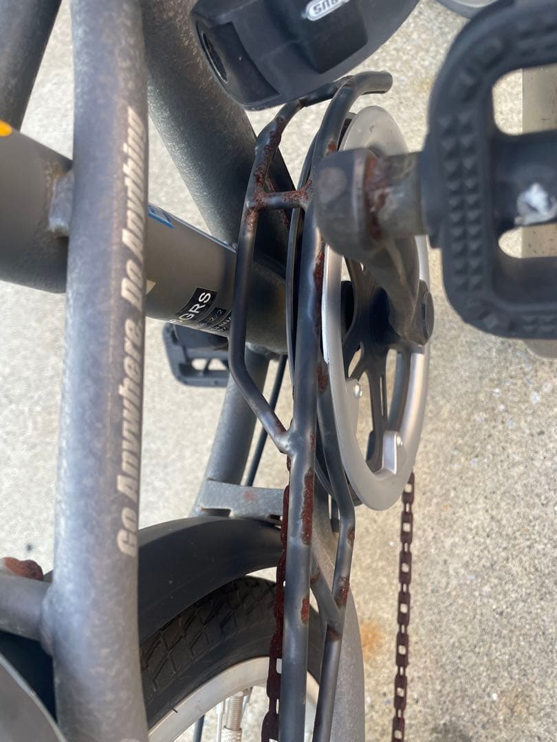 Jeep 折りたたみ自転車 グレー 前面バスケット付き