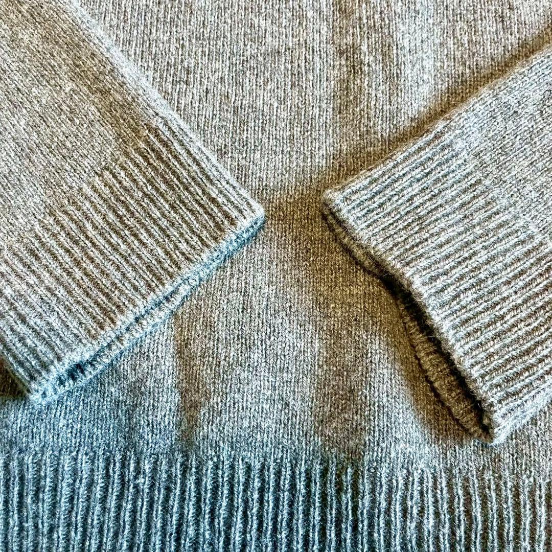 美品【evam eva】ニット セーター クルーネック ウール セーブル M