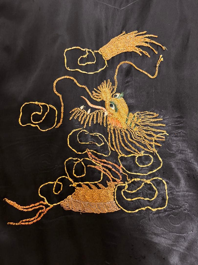 special! 50s スカシャツ　スカジャン black サテン　L程度