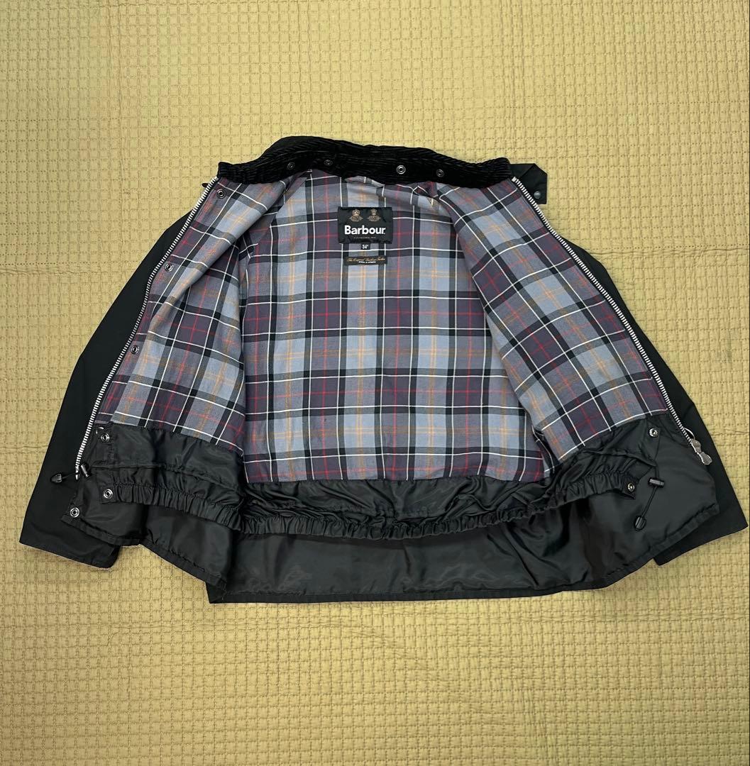 BEAMS別注Barbour TRANSPORT ウォッシュド　ブラック　34