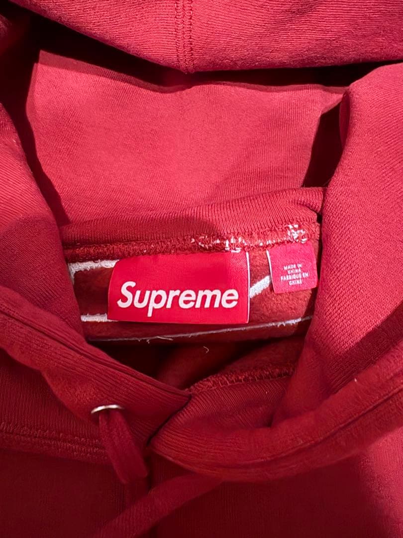 Supreme Satin Applique Hooded Sweat Sサイズ