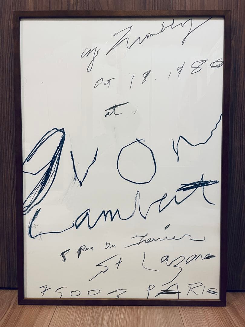 本国パリ完売! Cy Twombly Print (1980)人気ポスター