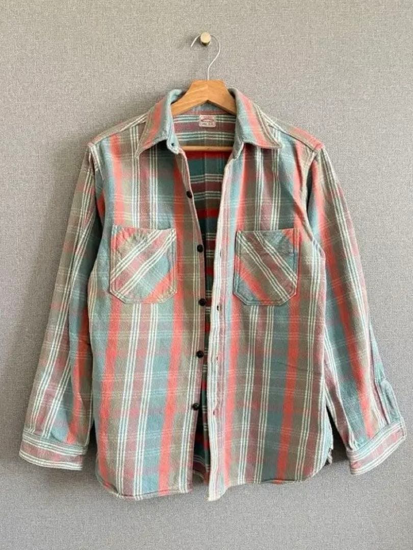 ジ*ジ様 WAREHOUSE ネルシャツ L cotton 100% 日本製