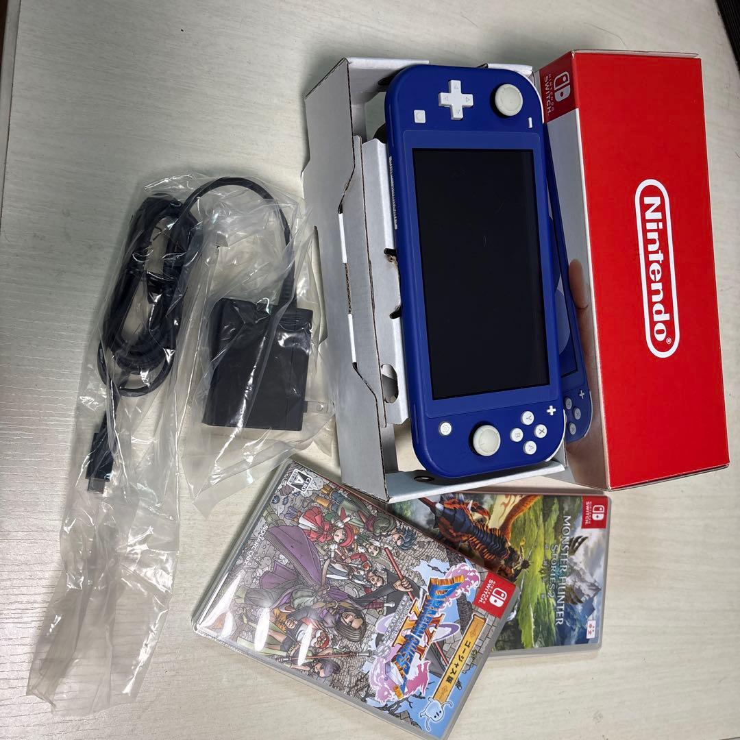 Nintendo Switch Lite 青 本体 + ゲームソフト2本