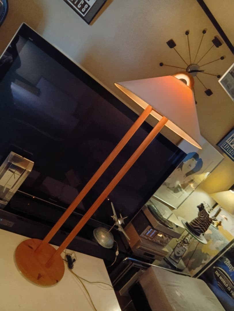 レア　1970's　デンマーク　+LYS　ノルディック　デザイン　フロアランプ