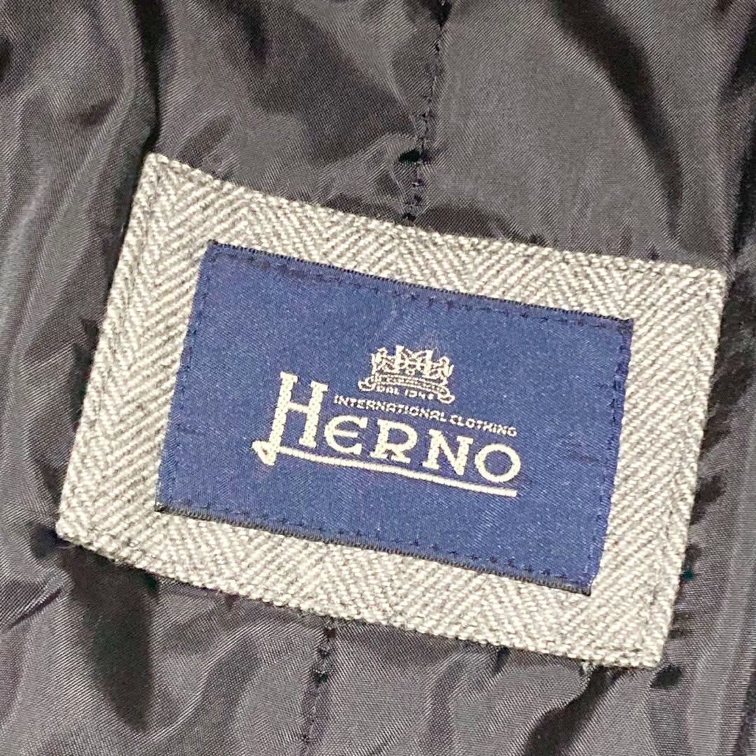 未使用 HERNO ヘルノ ウール トレンチコート グレー ベルト 46 S
