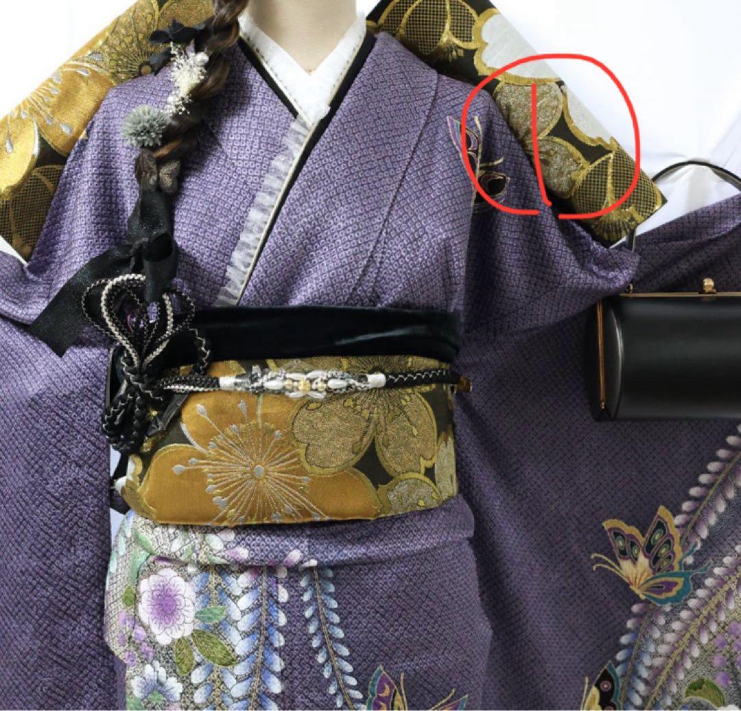 【美品】◆振袖セット◆丈165.5cmフルセット黒総絞り成人式前撮り正絹08HC