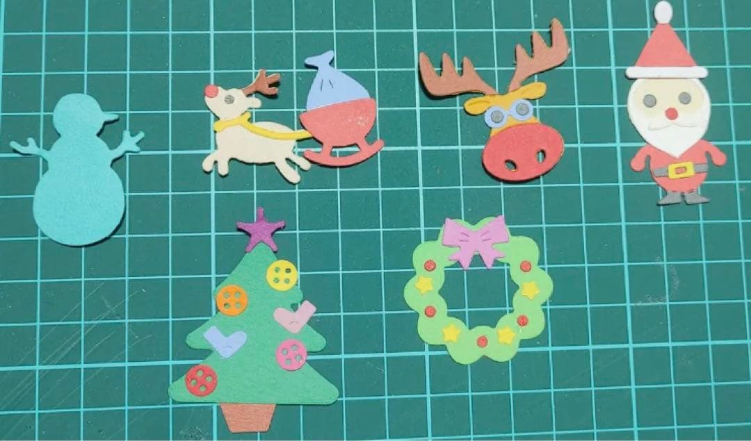 アルバム飾り　クラフトパンチ　クリスマス　オーダー受付中（＾∇＾）