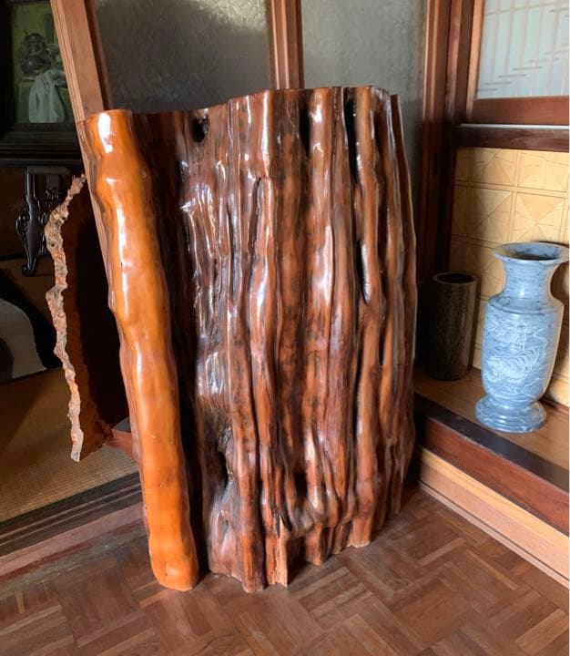 屋久杉　衝立　銘木