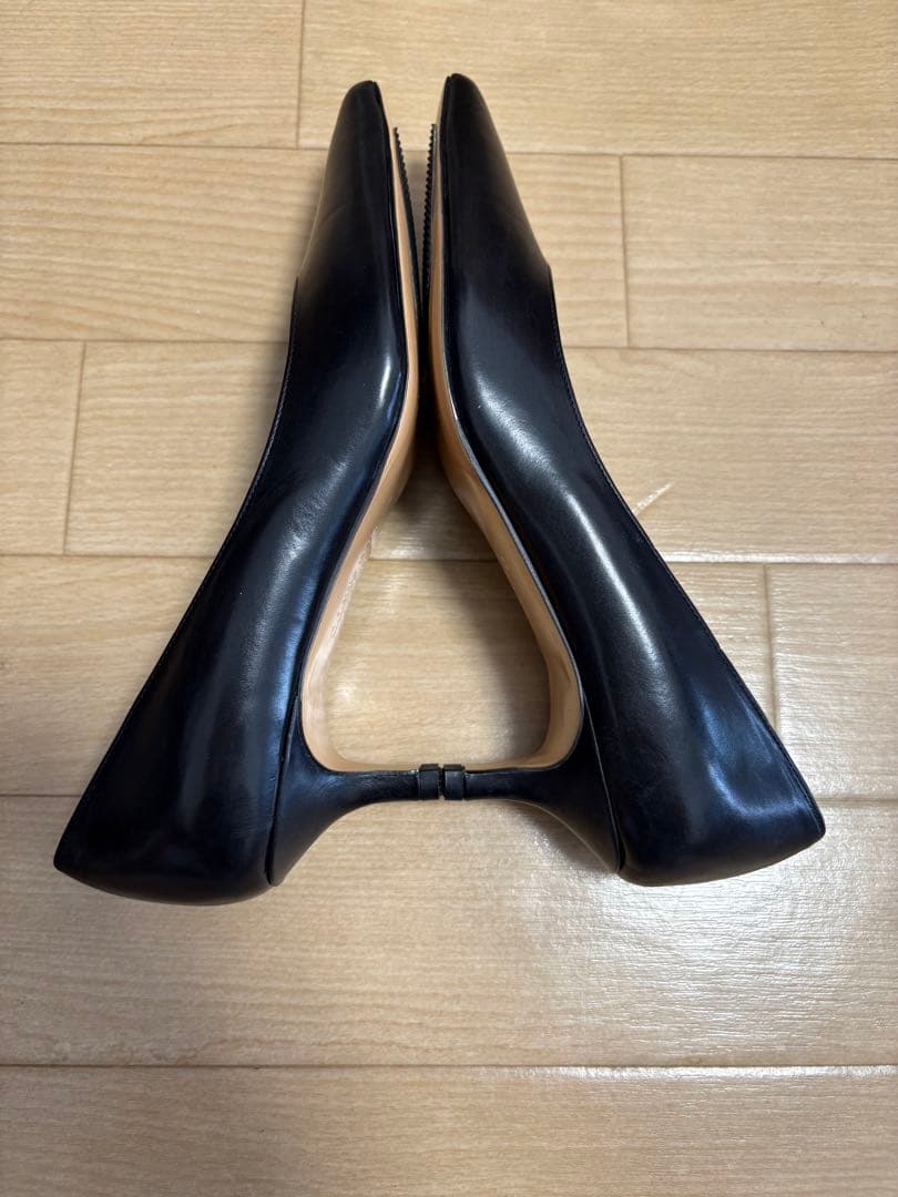 新品 オデット エ オディール ブラック　ポインテッドパンプス45↑