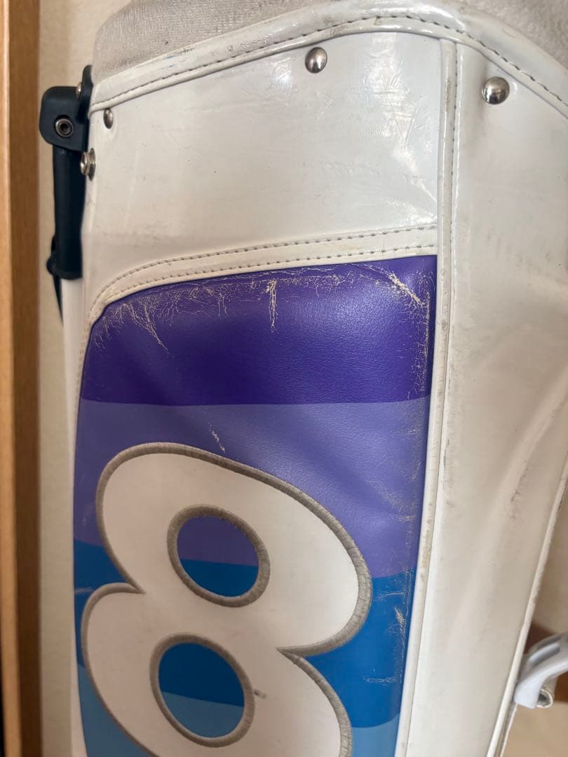 muta キャディバッグ ホワイト・マルチカラー